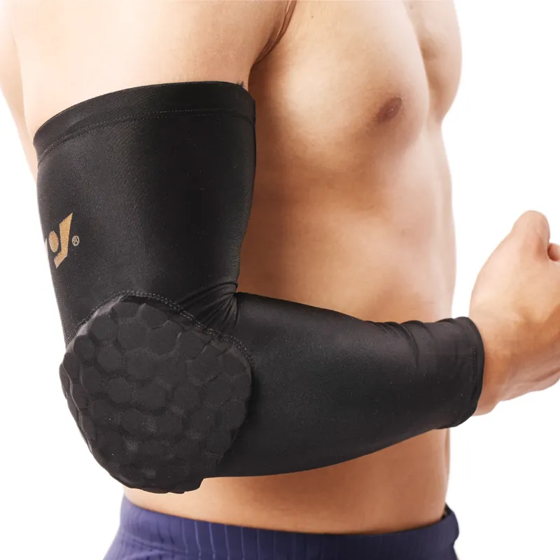 스포츠를 위한 주문을 받아서 만들어진 방어적인 덧대진 압축 팔 소매 또는 팔꿈치 지원