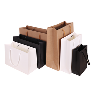Sacs en <span class=keywords><strong>Papier</strong></span> <span class=keywords><strong>Kraft</strong></span> Épais Personnalisables avec Logo <span class=keywords><strong>Imprimé</strong></span>, Haute Qualité, en Stock, pour Boutiques, Épiceries, Cadeaux et Vêtements - Product Image 2