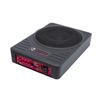 Nouvel amplificateur de subwoofer de voiture ultra-mince de 10 pouces DC 12V à bobine simple sous siège, 150W RMS, 1000W de crête