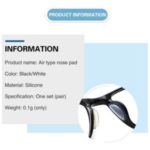 Almohadillas nasales antideslizantes en forma <span class=keywords><strong>de</strong></span> media luna <span class=keywords><strong>para</strong></span> <span class=keywords><strong>gafas</strong></span> <span class=keywords><strong>de</strong></span> sol, adhesivo <span class=keywords><strong>de</strong></span> silicona <span class=keywords><strong>para</strong></span> reducir la presión, piezas <span class=keywords><strong>para</strong></span> <span class=keywords><strong>gafas</strong></span> que aumentan la altura - Product Image 3