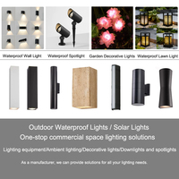 Bande lumineuse LED moderne étanche IP65, rectangulaire, en aluminium, pour extérieur, balcon, escalier, décoration, lampes murales encastrées basses