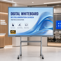 Tableau blanc interactif intelligent à écran tactile 4K Mini-LED rétroéclairé 3840Hz de 65, 75 et 86 pouces, idéal pour l'enseignement - Vente Flash