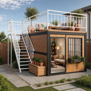 Casa Contenedor de Diseño de Lujo de 40 pies, Villa Expandible para <span class=keywords><strong>Playa</strong></span>, Casa Modular Prefabricada de Acero para <span class=keywords><strong>Alquiler</strong></span> en Complejos Turísticos Costeros - Product Image 3