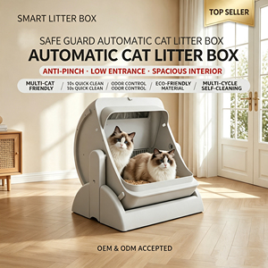 Caixa de Areia Inteligente ChongxinIOT com 10% de Desconto, Limpeza Automática com Um Toque, Design de Segurança Física, Sem Grampo para Gatos - Product Image 1