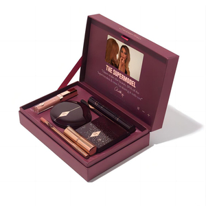 Scatola di Imballaggio di Lusso Riutilizzabile Personalizzata per Cosmetici con Coperchio a Ribalta, <span class=keywords><strong>Confezione</strong></span> <span class=keywords><strong>Regalo</strong></span> per Compleanni e Matrimoni - Product Image 1