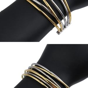 เครื่องประดับแฟชั่นวินเทจ เครื่องประดับทันสมัย สร้อยข้อมือสแตนเลสปรับได้สำหรับผู้หญิง สร้อยข้อมือแบบโปร่งสลักชื่อได้สำหรับผู้หญิง - Product Image 6