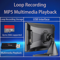 DVR Todo en Uno de 10.36 Pulgadas y 6 Canales con Detección y Alerta de Punto Ciego, Grabación en Bucle y Reproducción Multimedia MP5