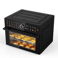 Four à convection numérique multifonctionnel avec rôtissoire et déshydrateur, combinant friteuse à air et four grille-pain de comptoir