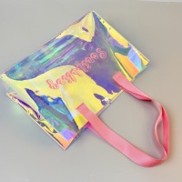 Bolsas de Regalo de PVC Holográficas de Alta Gama, Bolsas de Embalaje para Perfumes y Productos para el Cuidado de la Piel, Bolsas Personalizadas para Miembros de Hotel VIP, Bufanda, Velo