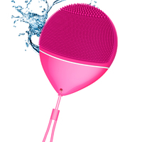 Brosse nettoyante électrique sonique portable IPX6, rechargeable, en silicone, pour le visage, masseur universel à 5 fréquences
