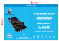Film de protection UV (10 pièces/sac) pour écran de téléphone portable