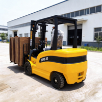 Chariot élévateur électrique portable 60V de haute qualité avec déplaceur latéral hydraulique et pneus pleins pour entrepôt, capacité 3 tonnes, rapide