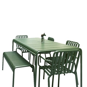 Set <span class=keywords><strong>da</strong></span> <span class=keywords><strong>Giardino</strong></span> Moderno Scandinavo in Ferro per Pranzo all'Aperto, Barbecue e Chiosco di Tè al Latte, Combinazione Chic di Sedie e Tavolo per il Tempo Libero - Product Image 5