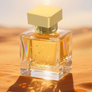 Flacone Personalizzato di Lusso in Vetro per Profumo, Bottiglie Spray Trasparenti per Profumo da 30ml 50ml 100ml, Flacone Quadrato Vuoto in Vetro per Profumo con Tappo Dorato - Product Image 6