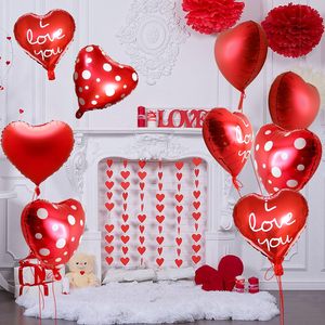 Bouquet de ballons en aluminium jetables écologiques en forme de cœur avec numéros pour mariage, remise de diplôme, Saint-Valentin, fête - Product Image 4
