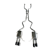 Échappement Catback Valvetronic pour BMW M3 E90 E92 E93 4.0L V8 2007-2013 en acier inoxydable avec deux résonateurs et embouts