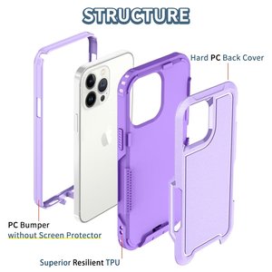 Bao Điện Thoại 3 Trong 1 Chống Sốc Ốp Cho <span class=keywords><strong>Iphone</strong></span> 8 Plus Ốp Điện Thoại <span class=keywords><strong>Iphone</strong></span> 13 12 Pro Max - Product Image 6