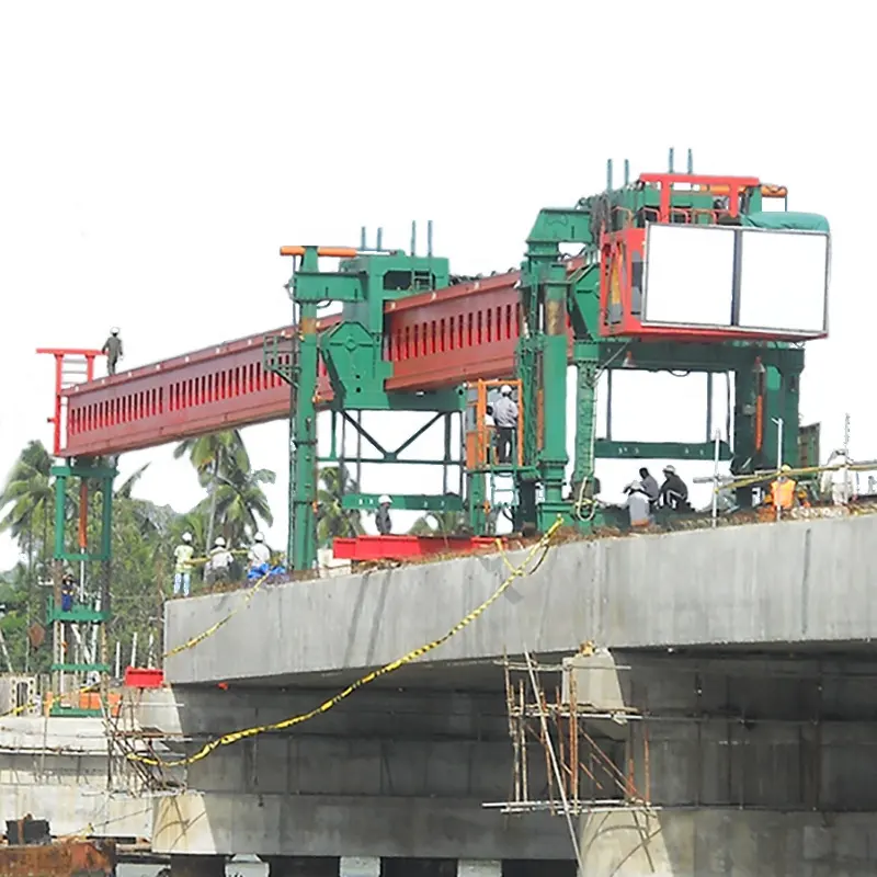 150t traverse bridge beam launcher kran fertigteil tunnel segmente beton t-beam launcher