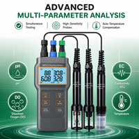 Analyseur de qualité de l'eau multi-paramètres IoT 6-en-1 du fabricant, testeur pH DO EC ATC en plastique OEM pour l'aquaculture et les exploitations agricoles intelligentes