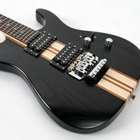 D-300 Stringed Instruments Tremolo System Natural Color 6 Strings Guitarra Electrica Neck-thru-Body Electric Guita