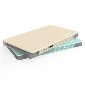 Chine Mini taille carte de <span class=keywords><strong>crédit</strong></span> 4000mah Portable <span class=keywords><strong>téléphone</strong></span> portable Charge rapide batterie Li-polymère batterie Power <span class=keywords><strong>Bank</strong></span> avec câble intégré - Product Image 6