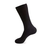 Personnalisé votre design, couleur unie, 100 coton, fin, automne, hommes unisexe, robe d'affaires, chaussettes noires