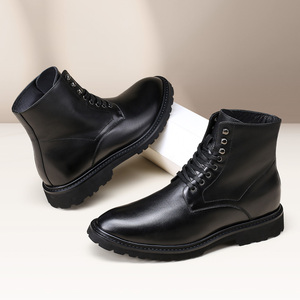 <span class=keywords><strong>Zapatos</strong></span> Negros para <span class=keywords><strong>Hombre</strong></span>, Botines <span class=keywords><strong>Chelsea</strong></span>, <span class=keywords><strong>Zapatos</strong></span> de Vestir con Aumento de Altura de 8 cm / 3.15 Pulgadas para Invierno - Product Image 5