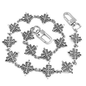 Custom Fashion <span class=keywords><strong>Silver</strong></span> Metal Belt Hip Pop Design para Streetwear Cruz Logo Cintura Cadeia Liga e Material de Ferro para Decoração - Product Image 1