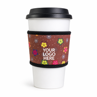 Manchon isotherme en néoprène pour tasse à café avec logo personnalisé par sublimation, support pour canettes de 16/24/32 oz, housse pour bouteille chaude ou glacée
