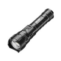 Lampe torche LED haute puissance rechargeable en alliage d'aluminium, mini lampe torche avec base magnétique pour le camping en plein air, la randonnée et les situations d'urgence