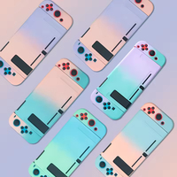 Coque de protection rigide pour N Switch, couleur dégradée, coque arrière détachable, finition brillante pour N Switch