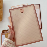 Cuaderno de dibujos animados lindo coreano B5 cuaderno de estudiante nota adhesiva papel de nota personalizado estudio Bloc de notas