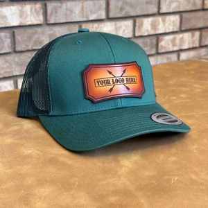Custom Hard Case for Richardson 112 Trucker Hats Sport 5 Panel Embroid Gorras Leather <b>Patch</b> Trucker Caps Hats - Product Image 6