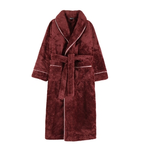 Peignoir unisexe moderne en <span class=keywords><strong>micro</strong></span>-polaire corail, peignoir en polaire, peignoir en polaire texturé pour l'hiver - Product Image 1