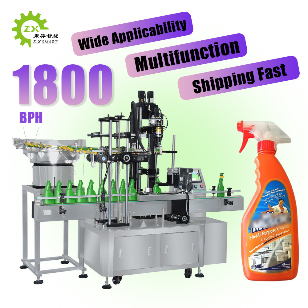 ZXSMART 40 BPM Automatic Screw Capping Machine for Bottles