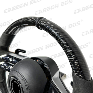 Volant de voiture en fibre de carbone et daim <span class=keywords><strong>Mercedes</strong></span> – Amélioration de l'ancien au nouveau pour <span class=keywords><strong>Mercedes</strong></span>-Benz W205 W212 W222 W463 W464 W205 W44 W204 W218 - Product Image 5