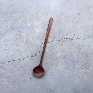Japanese Korean Style Wooden <b>Honey</b> Spoon Long Handle Lotus Wood Stirring Spoon Animal Pattern Creative Design - Product Image 3