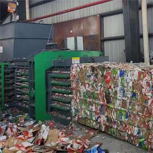 Mesin Pemadat Botol Plastik Bekas Otomatis, Mesin Press Baler Kertas Bekas Horizontal, Mesin Kompaktor Baler - Product Image 4