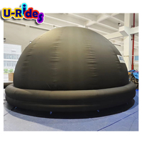 Dôme de projection portable en TPU noir certifié CE, type tente, dôme scientifique mobile, planétarium, dôme de cinéma gonflable, dôme gonflable électrique