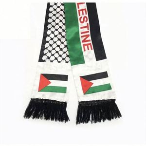 ผ้าพันคอแฟชั่นปาเลสไตน์แบบพกพา โปรโมชั่นงานอีเว้นท์ ขบวนพาเหรด การเลือกตั้ง จัดส่งรวดเร็ว ออกแบบเองได้ พิมพ์ลายสกรีน ผ้าไหม พิมพ์ลายธงชาติ - Product Image 3
