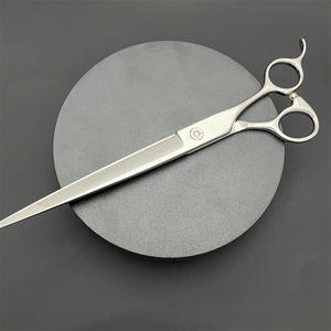 กรรไกรตัดขนสัตว์เลี้ยง K2 ขนาด 8 นิ้ว สแตนเลสสตีล แบบใบมีดแบน สำหรับตัดขนสุนัข กรรไกรตัดแต่งขนมืออาชีพ - Product Image 2