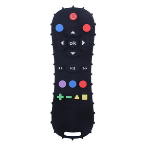Baby Silicone Teether <b>Remote</b> <b>Control</b> Shape BPA Free Food Grade Chewing Toy 0-24 Months Blue Green Black - Product Image 3