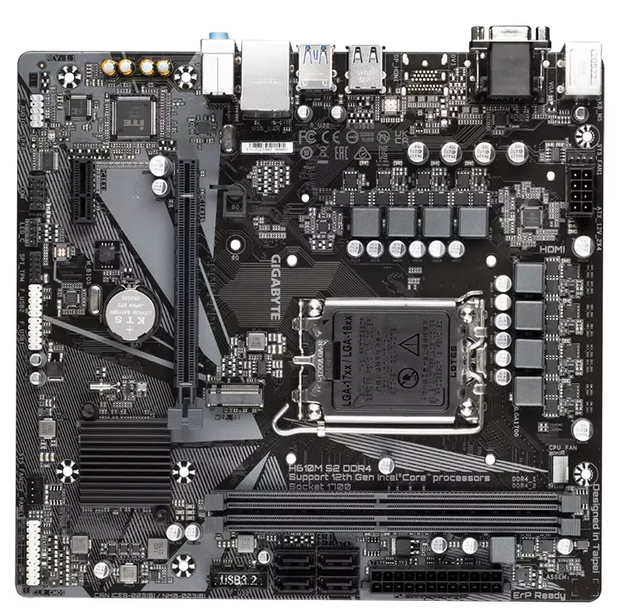 H610M S2 Gaming Motherboard with Intel H610 Express Chipset LGA1700 Socket for Gigabyte H610M-S2
