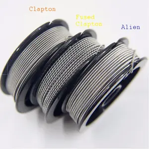 Cheap Price 30ft/spool Nichrome 80 20 Clapton Wire 26 28 30 32 Gauge Ni80 Wire Fused Clapton