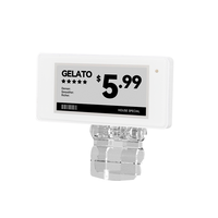 Label Rak Elektronik JSJ White 2.13 Inch Edisi Beku, Pemasangan Mudah, Tahan Dingin, Label Harga E-Paper untuk Makanan Beku