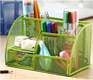 Office Desk Organizer and Accessories Desk <b>Drawer</b> Organizer Mesh Pencil Desk Organizer with <b>6</b> Compartments Metal - Product Image 3
