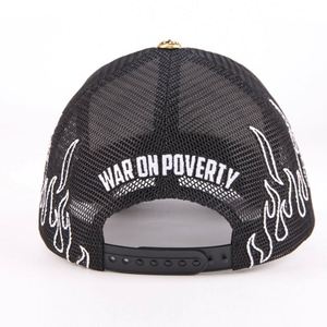 Gorra de béisbol de 5 paneles de gamuza y malla personalizada por el fabricante con logo bordado en 3D, estampado en relieve, estilo hip hop, a rayas, para ciclismo, deportes y uso casual. - Product Image 5