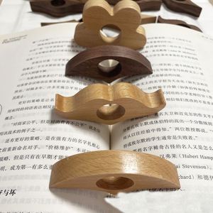 One Hand Reading Thumb <b>Bookmark</b> Book Page Holder Book Lovers Book Wooden Thumb Page Holder Reading Finger Ring Page Holder - Product Image 1