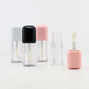 Neue 6ml <span class=keywords><strong>Big</strong></span> Lip Brush Wand Lip gloss <span class=keywords><strong>Tube</strong></span> Rosa Weiß Schwarz Lippen öl flasche Benutzer definiertes Logo Small Batch Lip glaze <span class=keywords><strong>Tube</strong></span> - Product Image 4