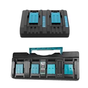 <span class=keywords><strong>Chargeur</strong></span> mural <span class=keywords><strong>rapide</strong></span> double port DC18RD 4 ports DC18SF de remplacement pour <span class=keywords><strong>Makita</strong></span> 14.4V <span class=keywords><strong>18V</strong></span> BL1430 BL1460 BL1830 BL1860 BL1890 - Product Image 1